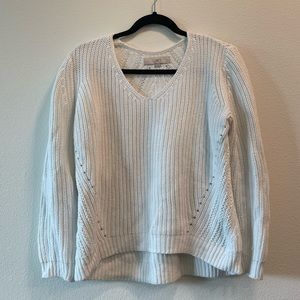 White LOFT sweater